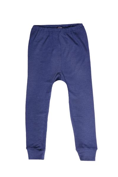 Cosilana Kinder-Unterhose lang Wolle/Seide MARINE (Dunkelblau)